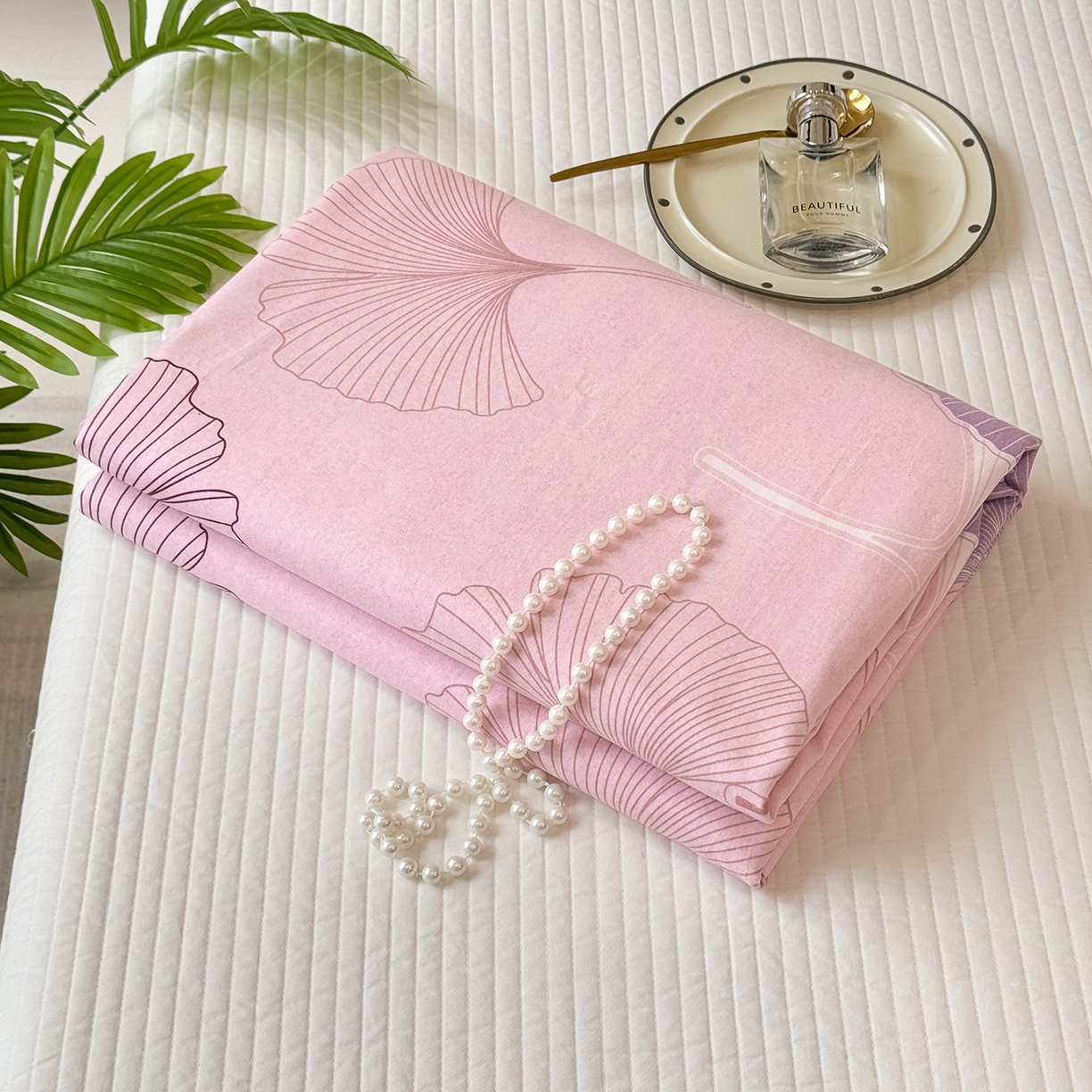 91家纺网 家纺一手货源 找家纺 壹贝家纺 2026新款全棉磨毛单品被套系列 一叶知秋