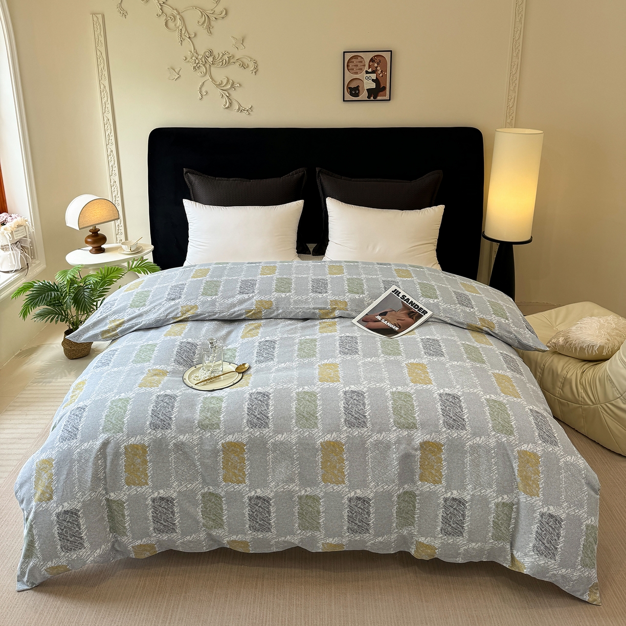 壹贝家纺 2026新款全棉磨毛单品被套系列 月光宝盒