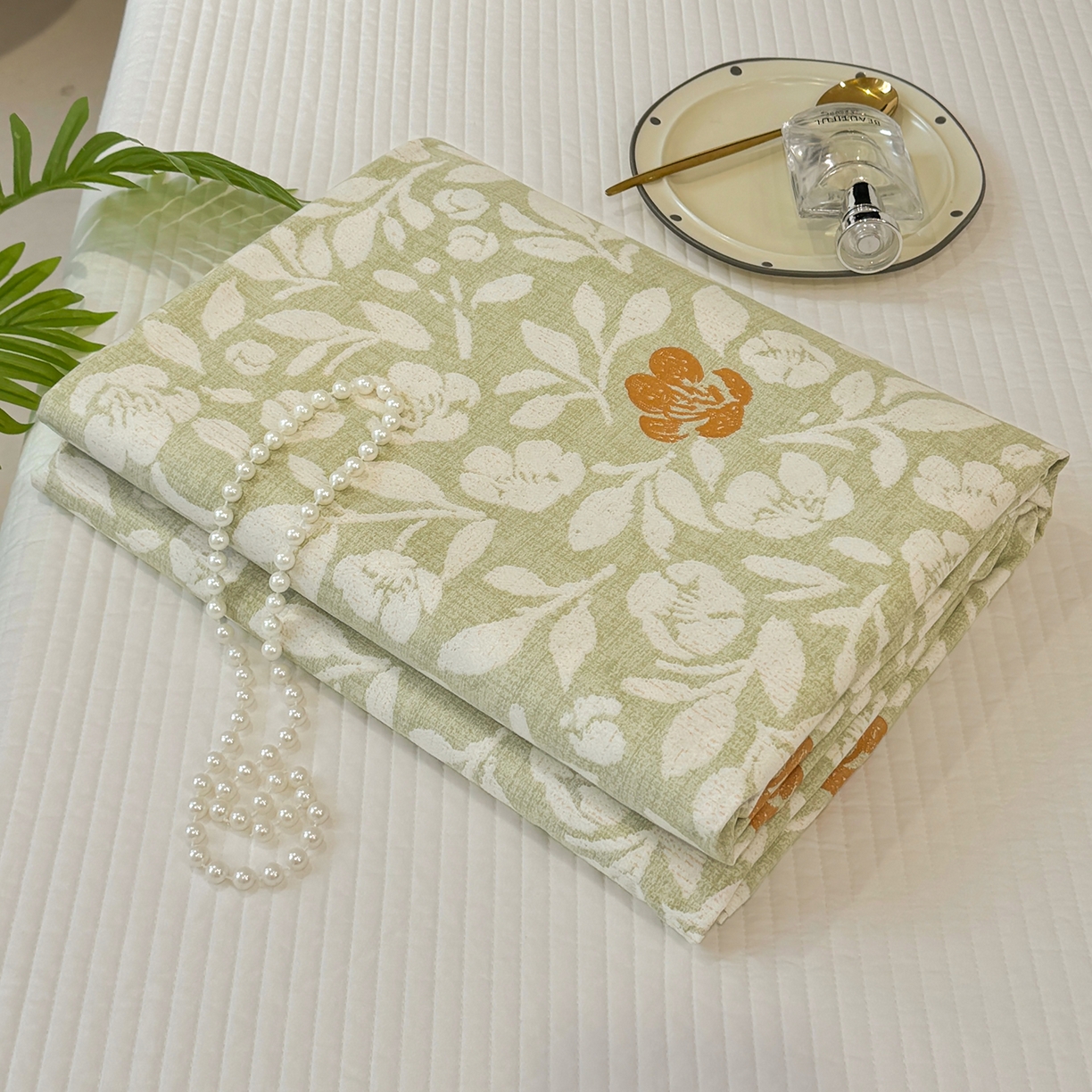 91家纺网 家纺一手货源 找家纺 壹贝家纺 2026新款全棉磨毛单品被套系列 芷绿