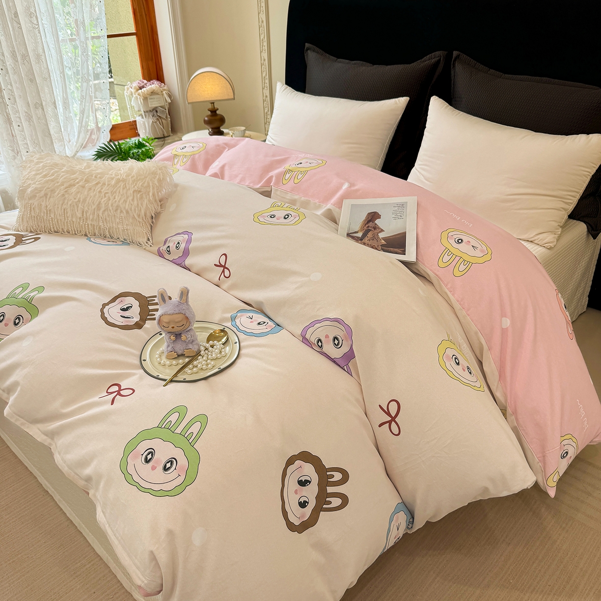 91家纺网 家纺一手货源 找家纺 壹贝家纺 2026新款全棉磨毛单品被套系列 lbb米