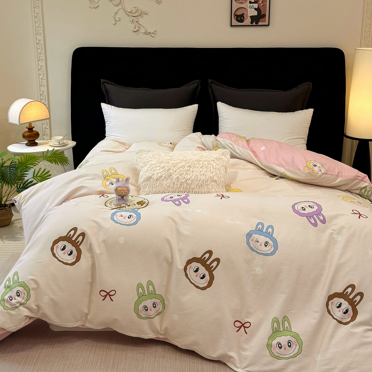 91家纺网 家纺一手货源 找家纺 壹贝家纺 2026新款全棉磨毛单品被套系列 lbb米