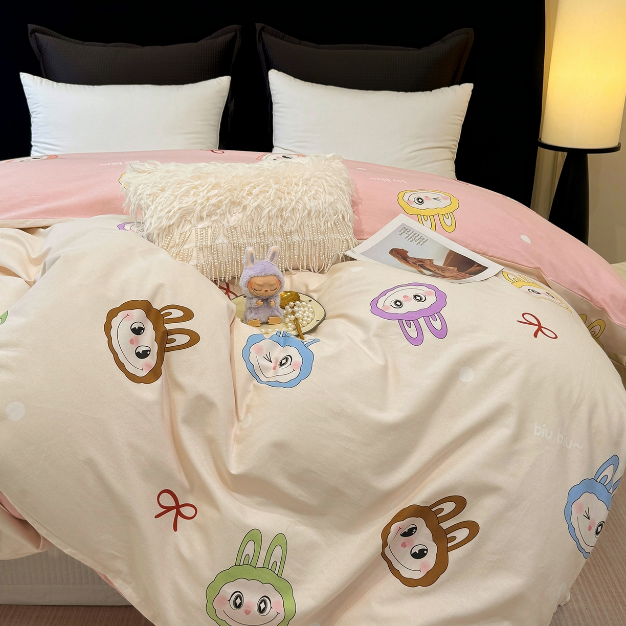 91家纺网 家纺一手货源 找家纺 壹贝家纺 2026新款全棉磨毛单品被套系列 lbb米