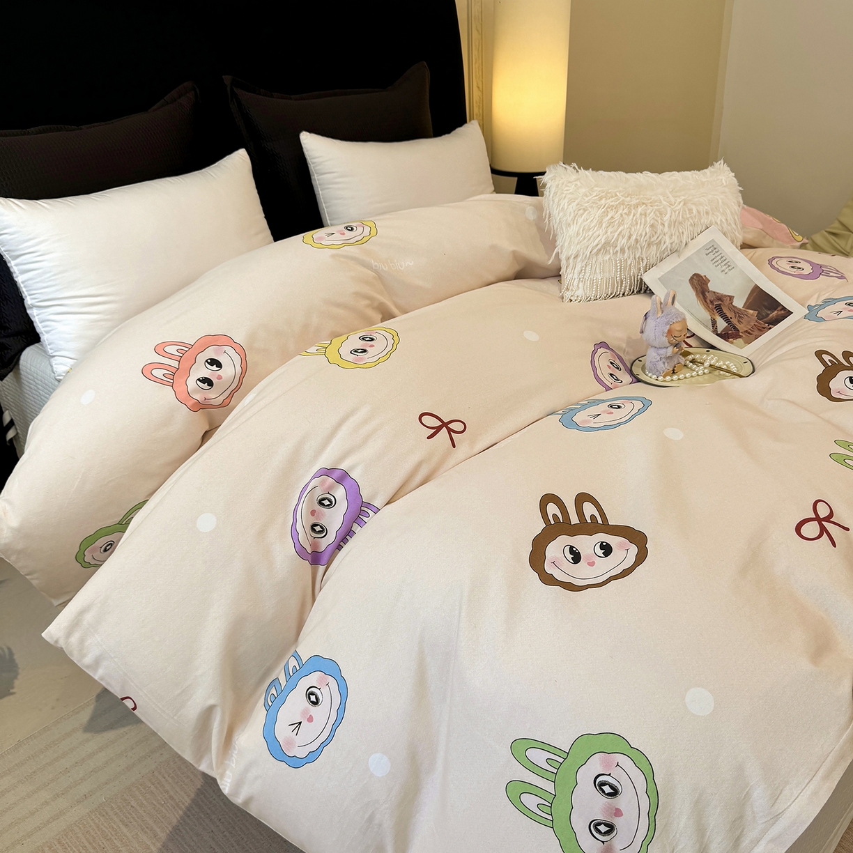 91家纺网 家纺一手货源 找家纺 壹贝家纺 2026新款全棉磨毛单品被套系列 lbb米