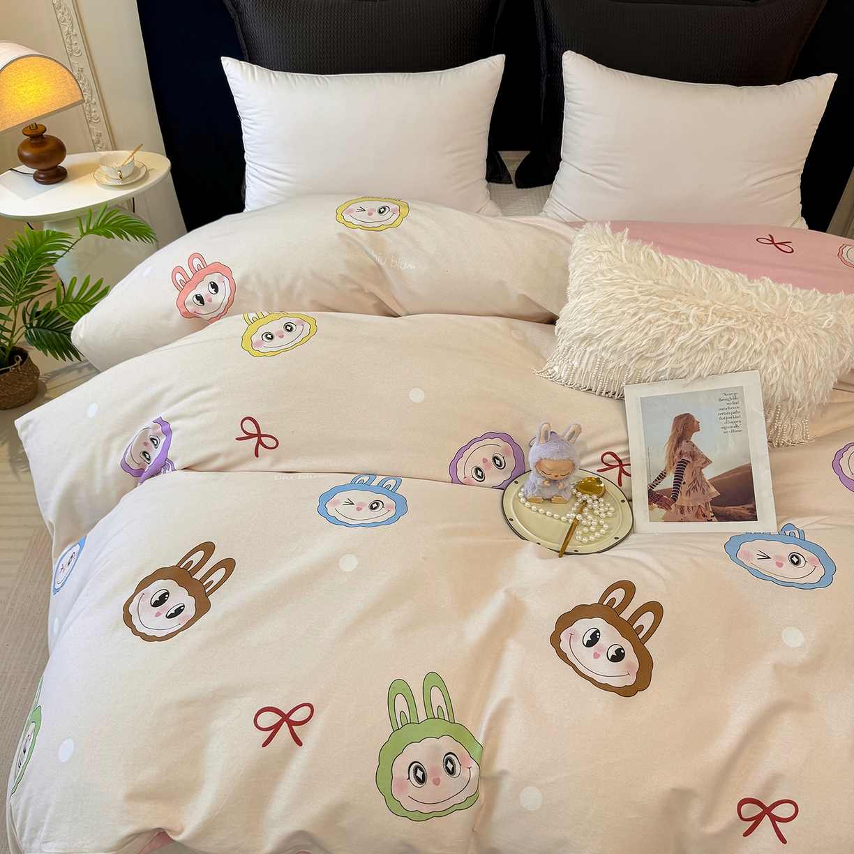 91家纺网 家纺一手货源 找家纺 壹贝家纺 2026新款全棉磨毛单品被套系列 lbb米