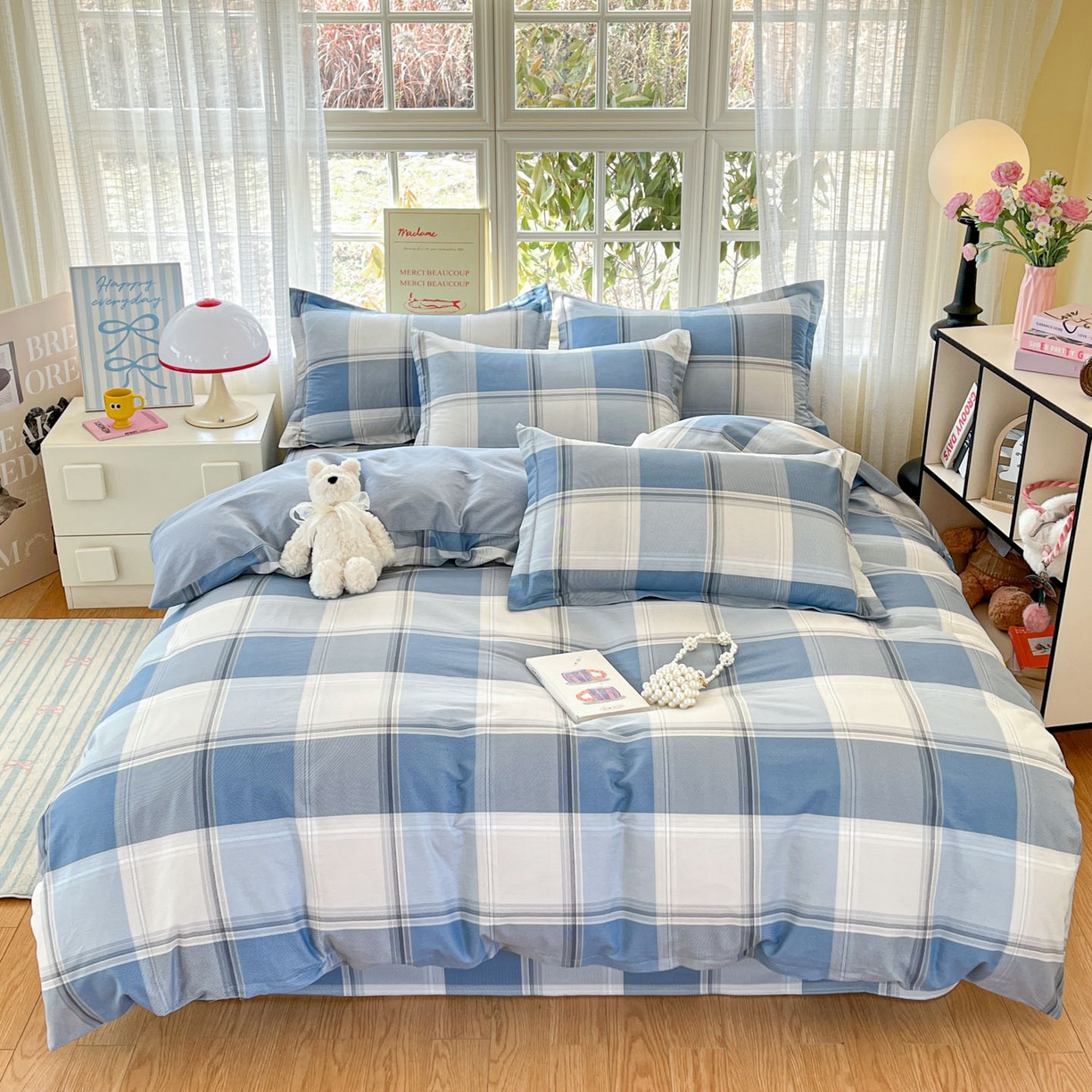 91家纺网 家纺一手货源 找家纺 （总）铭成家纺 2026新款全棉印花小清新四件套（提供买家秀）