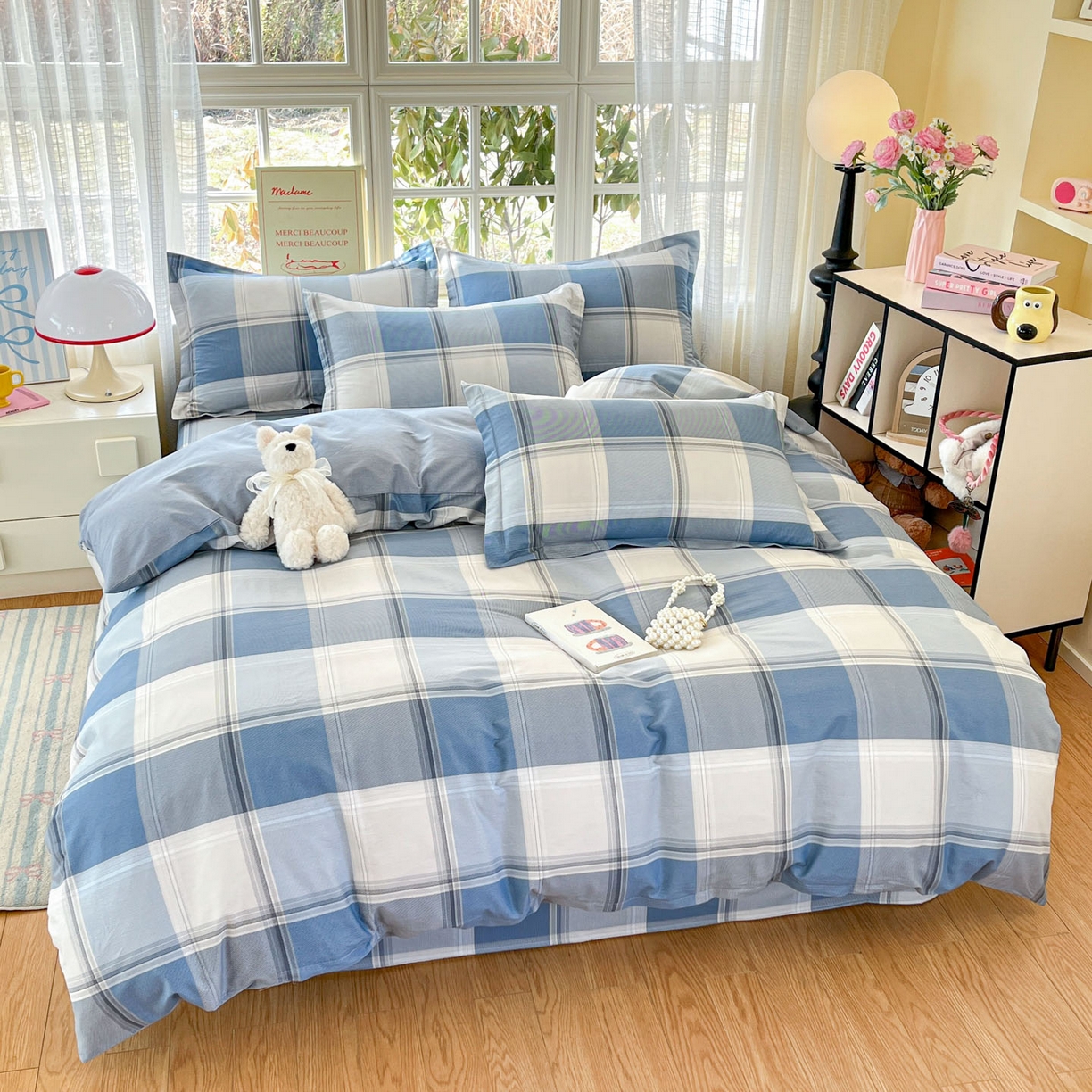 91家纺网 家纺一手货源 找家纺 铭成家纺 2026新款全棉印花小清新四件套（提供买家秀） 卡萨诺