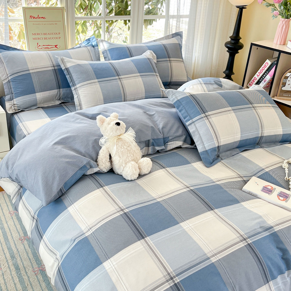 91家纺网 家纺一手货源 找家纺 铭成家纺 2026新款全棉印花小清新四件套（提供买家秀） 卡萨诺