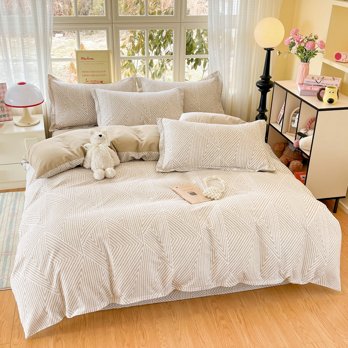 91家纺网 家纺一手货源 找家纺 铭成家纺 2026新款全棉印花小清新四件套（提供买家秀） 卢卡斯