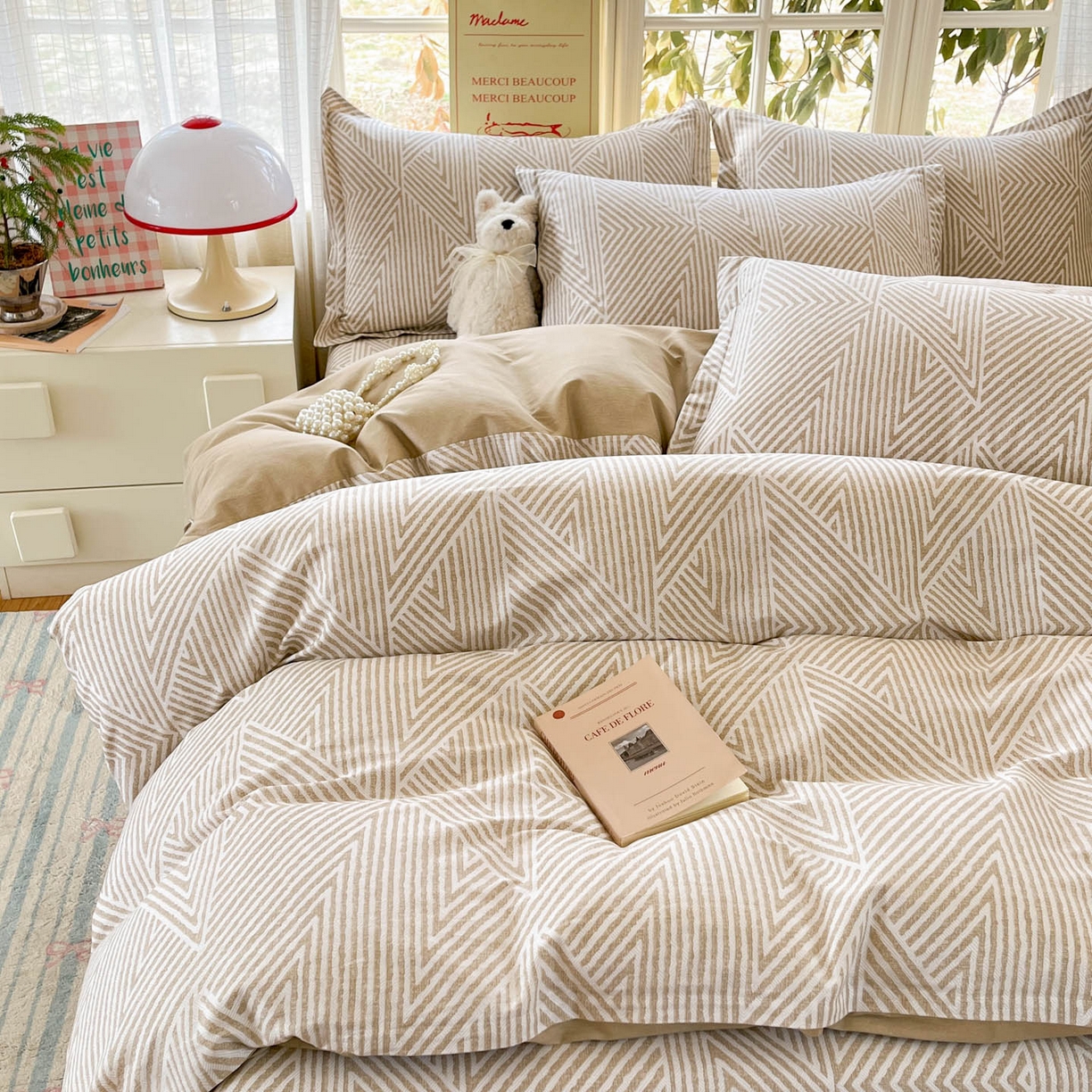 91家纺网 家纺一手货源 找家纺 铭成家纺 2026新款全棉印花小清新四件套（提供买家秀） 卢卡斯