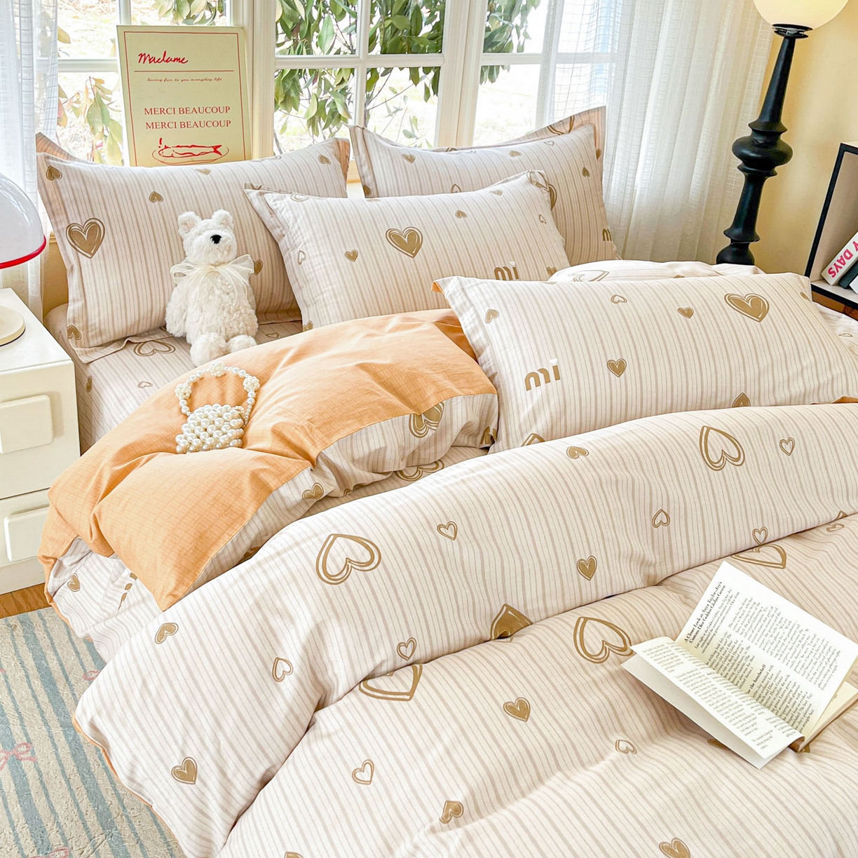 91家纺网 家纺一手货源 找家纺 铭成家纺 2026新款全棉印花小清新四件套（提供买家秀） 柠檬心愿