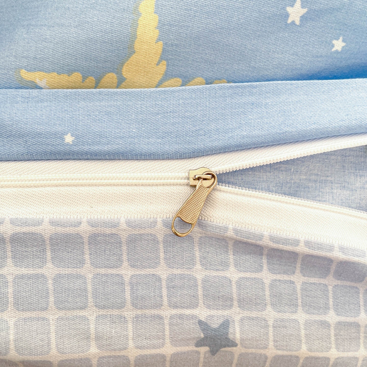 91家纺网 家纺一手货源 找家纺 铭成家纺 2026新款全棉印花小清新四件套（提供买家秀） 月球摘星