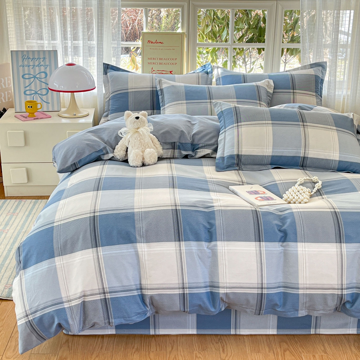 91家纺网 家纺一手货源 找家纺 铭成家纺 2026新款全棉印花小清新单被套（提供买家秀） 卡萨诺