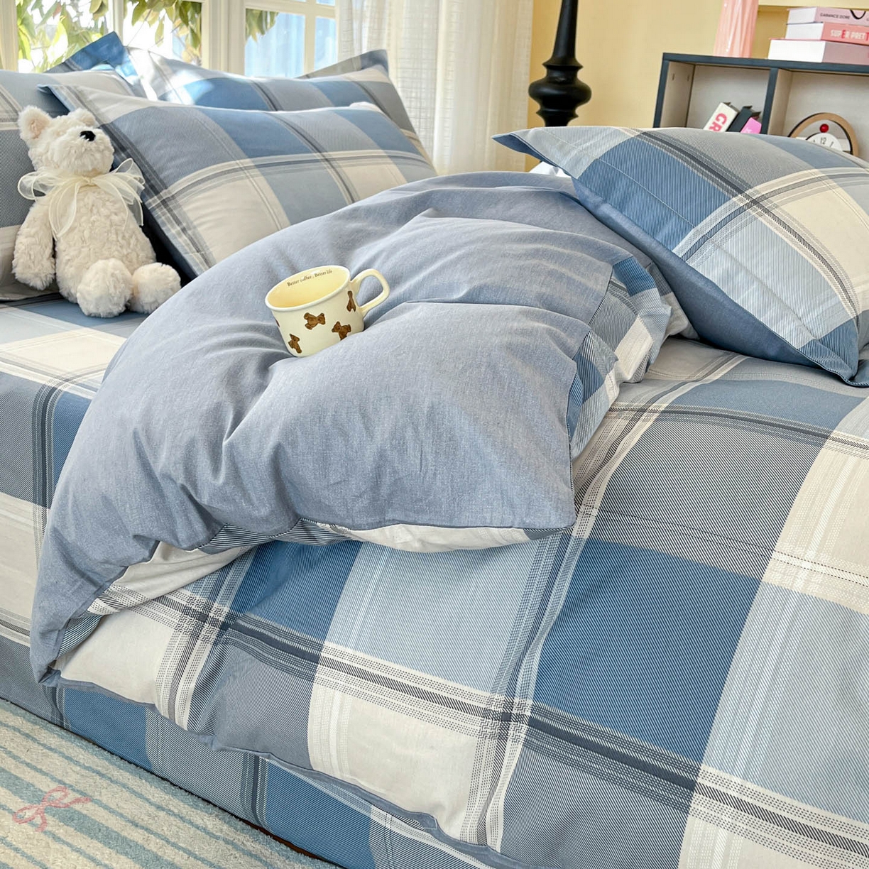 91家纺网 家纺一手货源 找家纺 铭成家纺 2026新款全棉印花小清新单被套（提供买家秀） 卡萨诺