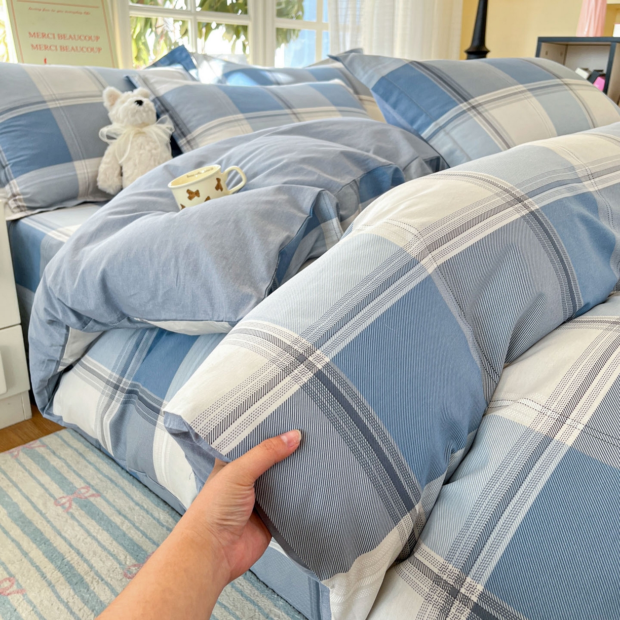 91家纺网 家纺一手货源 找家纺 铭成家纺 2026新款全棉印花小清新单被套（提供买家秀） 卡萨诺