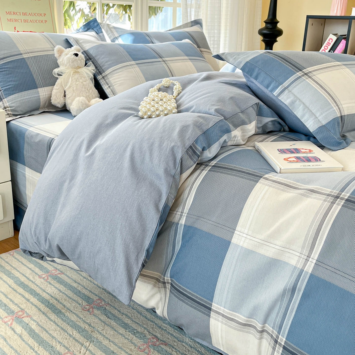 91家纺网 家纺一手货源 找家纺 铭成家纺 2026新款全棉印花小清新单被套（提供买家秀） 卡萨诺