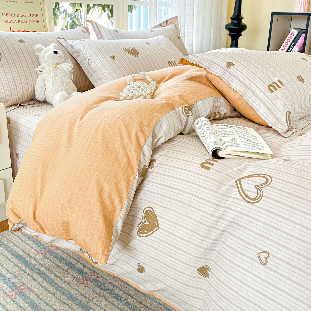 91家纺网 家纺一手货源 找家纺 铭成家纺 2026新款全棉印花小清新单被套（提供买家秀） 柠檬心愿