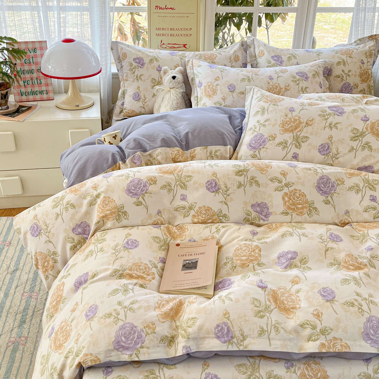 91家纺网 家纺一手货源 找家纺 铭成家纺 2026新款全棉印花小清新单被套（提供买家秀） 诗情画意