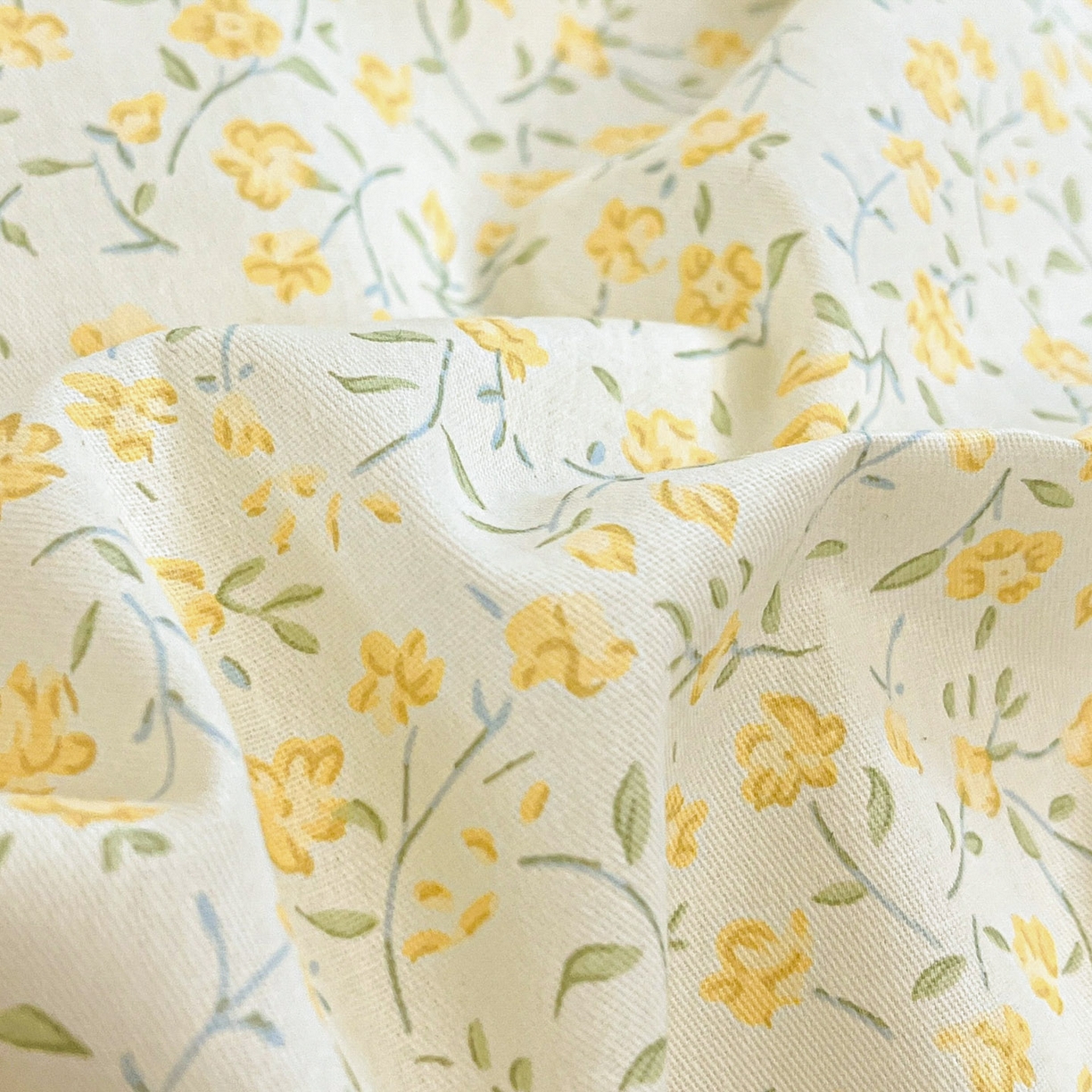 91家纺网 家纺一手货源 找家纺 铭成家纺 2026新款全棉印花小清新单被套（提供买家秀） 杏曳