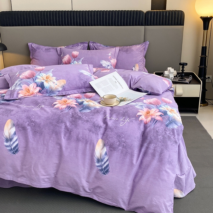 91家纺网 家纺一手货源 找家纺 幸嘉轩 2026新款全棉纯棉加厚百分百磨毛四件套 花漾恋歌