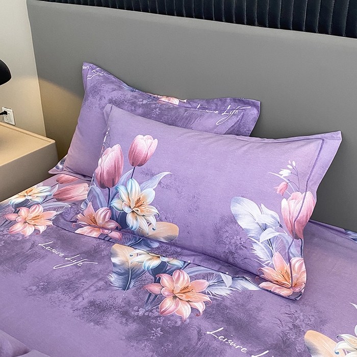 91家纺网 家纺一手货源 找家纺 幸嘉轩 2026新款全棉纯棉加厚百分百磨毛四件套 花漾恋歌