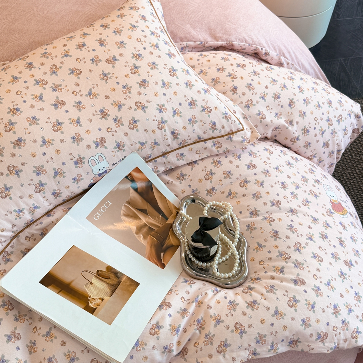 91家纺网 家纺一手货源 找家纺 幸嘉轩 2026新款全棉纯棉加厚百分百磨毛四件套 小狮子