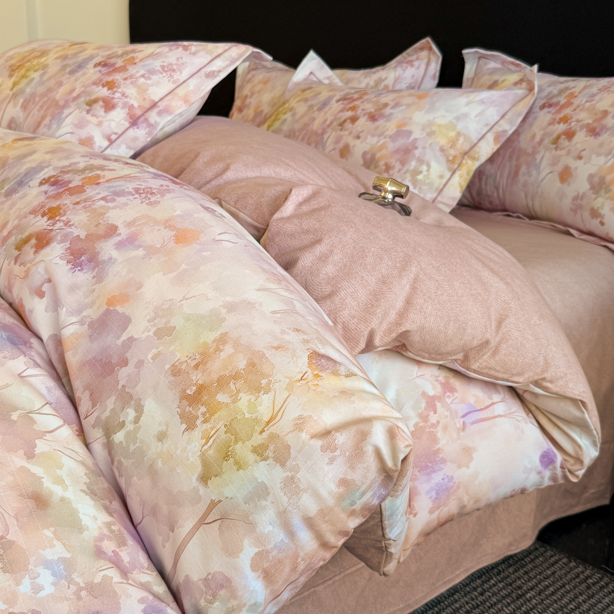 幸嘉轩 2026新款全棉纯棉加厚百分百磨毛四件套 花之影