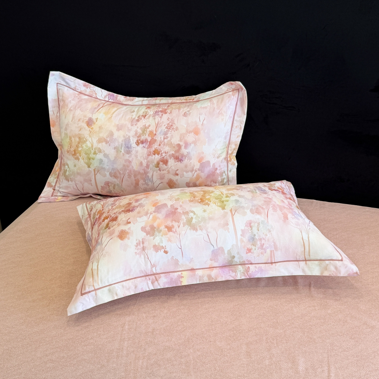 91家纺网 家纺一手货源 找家纺 幸嘉轩 2026新款全棉纯棉加厚百分百磨毛四件套 花之影