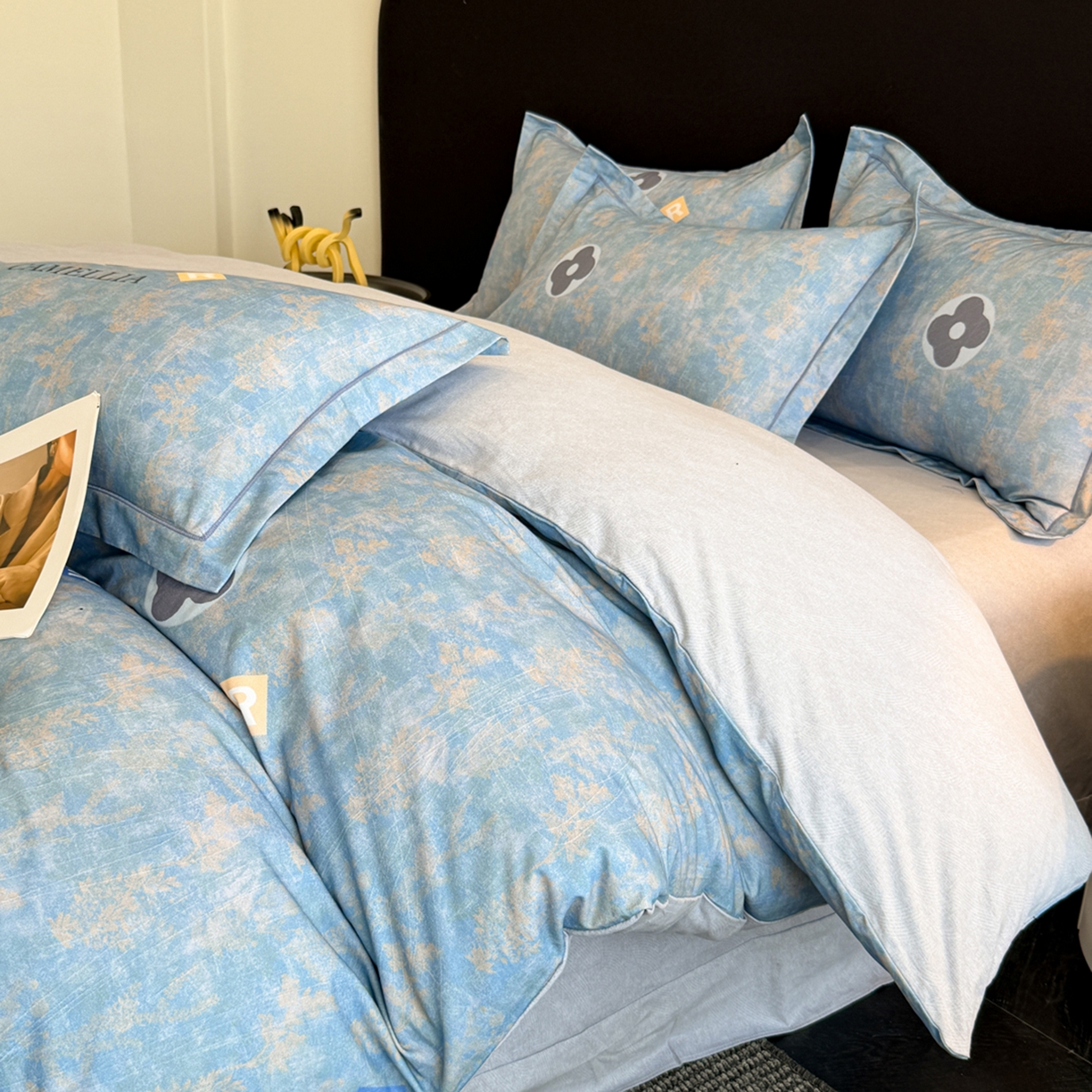 91家纺网 家纺一手货源 找家纺 幸嘉轩 2026新款全棉纯棉加厚百分百磨毛四件套 月光旅程