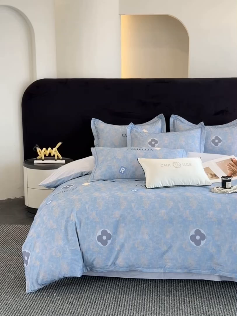 91家纺网 家纺一手货源 找家纺 幸嘉轩 2026新款全棉纯棉加厚百分百磨毛四件套 月光旅程