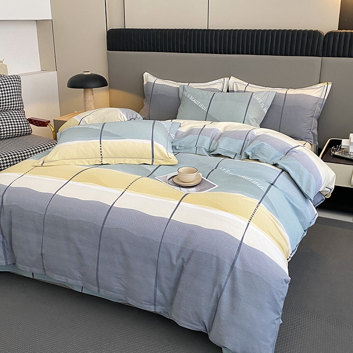 91家纺网 家纺一手货源 找家纺 幸嘉轩 2026新款全棉纯棉加厚百分百磨毛四件套 莫古力