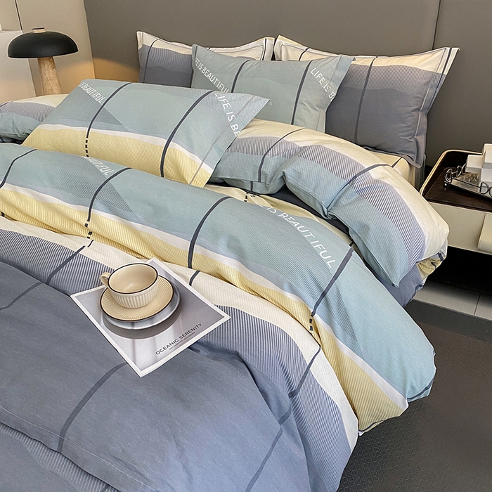 91家纺网 家纺一手货源 找家纺 幸嘉轩 2026新款全棉纯棉加厚百分百磨毛四件套 莫古力