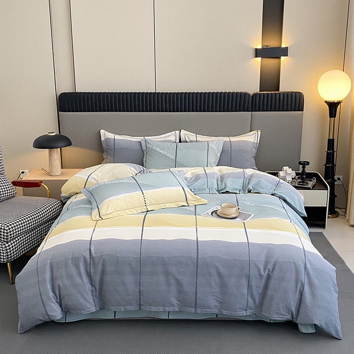 91家纺网 家纺一手货源 找家纺 幸嘉轩 2026新款全棉纯棉加厚百分百磨毛四件套 莫古力