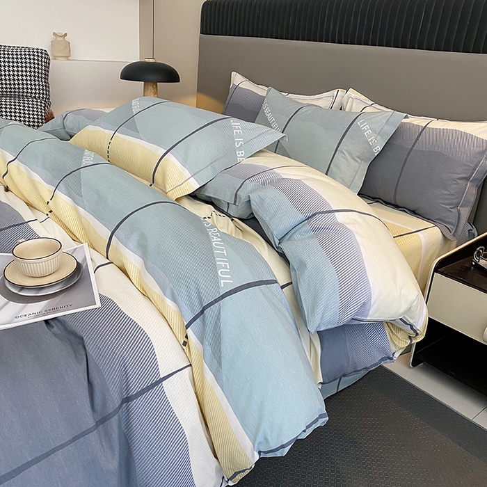 91家纺网 家纺一手货源 找家纺 幸嘉轩 2026新款全棉纯棉加厚百分百磨毛四件套 莫古力