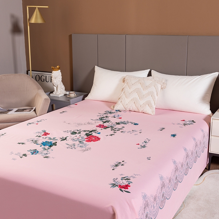 91家纺网 家纺一手货源 找家纺 （总）居美良品 2026新款100%全棉纯棉老式国民床单老上海海床单-牡丹绽放