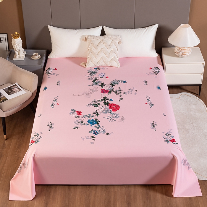 91家纺网 家纺一手货源 找家纺 （总）居美良品 2026新款100%全棉纯棉老式国民床单老上海海床单-牡丹绽放