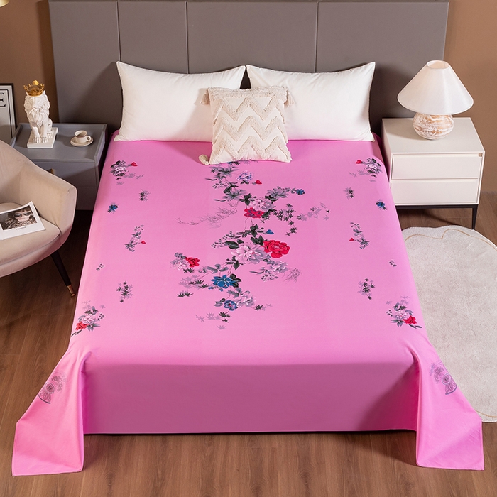 91家纺网 家纺一手货源 找家纺 （总）居美良品 2026新款100%全棉纯棉老式国民床单老上海海床单-牡丹绽放