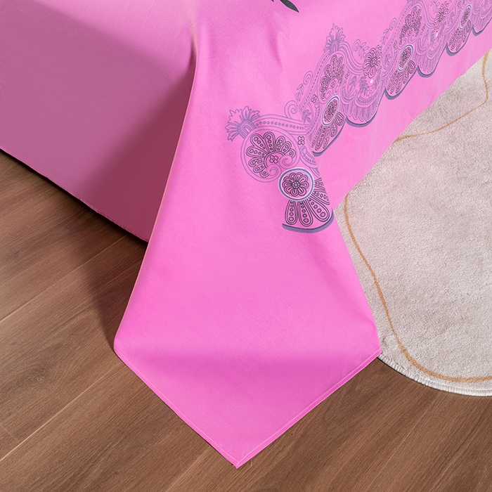 91家纺网 家纺一手货源 找家纺 居美良品 2026新款100%全棉纯棉老式国民床单老上海海床单-牡丹绽放 牡丹绽放-粉色