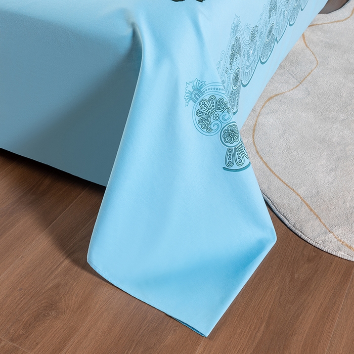 91家纺网 家纺一手货源 找家纺 居美良品 2026新款100%全棉纯棉老式国民床单老上海海床单-牡丹绽放 牡丹绽放-浅绿