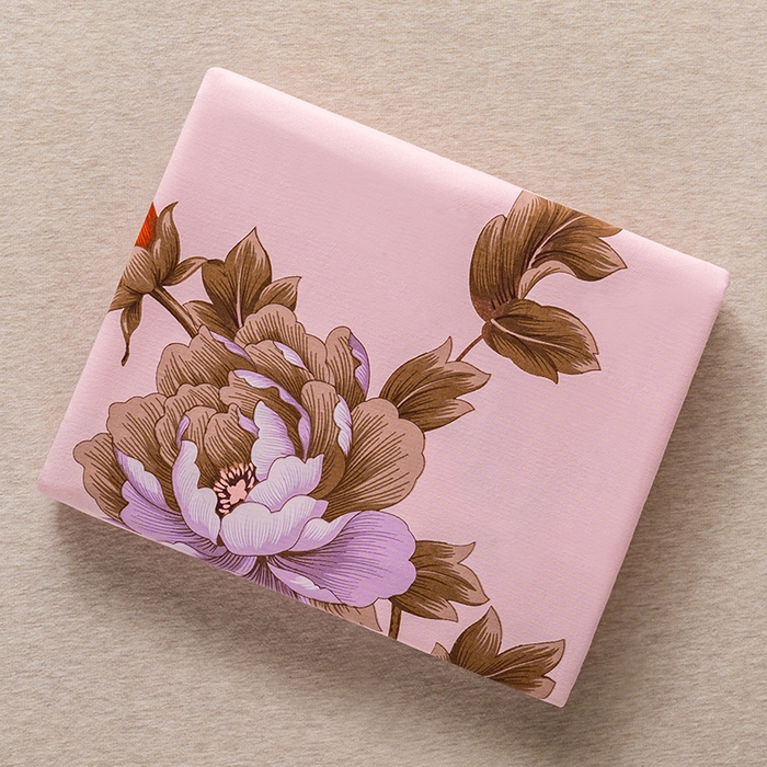 91家纺网 家纺一手货源 找家纺 居美良品 2026新款100%全棉纯棉老式国民老上海床单-牡丹飞燕 牡丹飞燕-淡玉