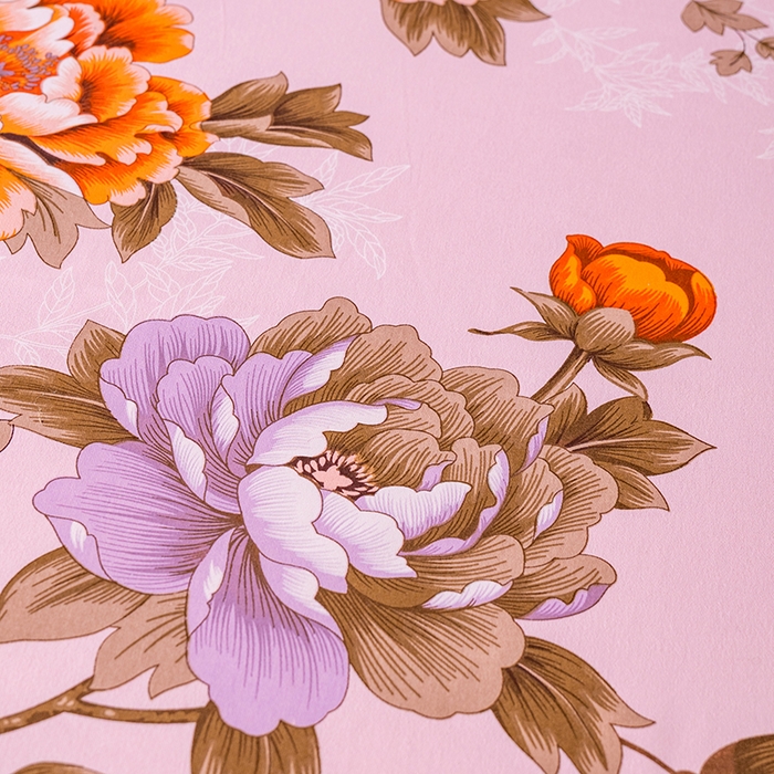 91家纺网 家纺一手货源 找家纺 居美良品 2026新款100%全棉纯棉老式国民老上海床单-牡丹飞燕 牡丹飞燕-浅粉