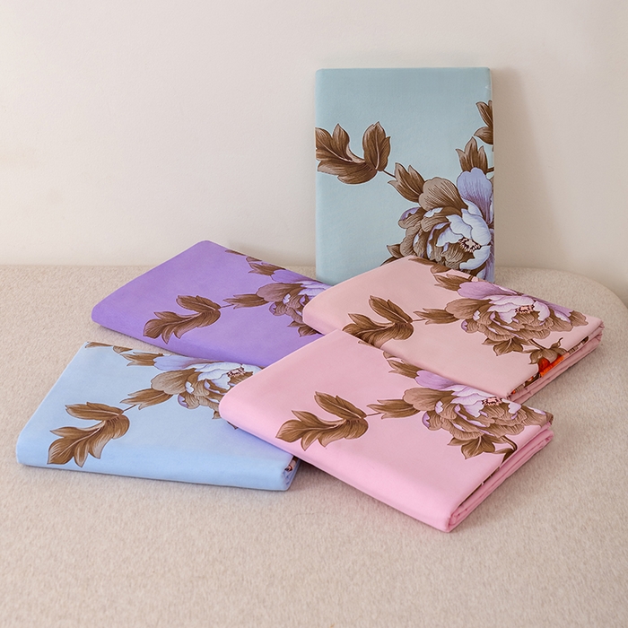 91家纺网 家纺一手货源 找家纺 居美良品 2026新款100%全棉纯棉老式国民老上海床单-牡丹飞燕 组合图仅供展示不可下单