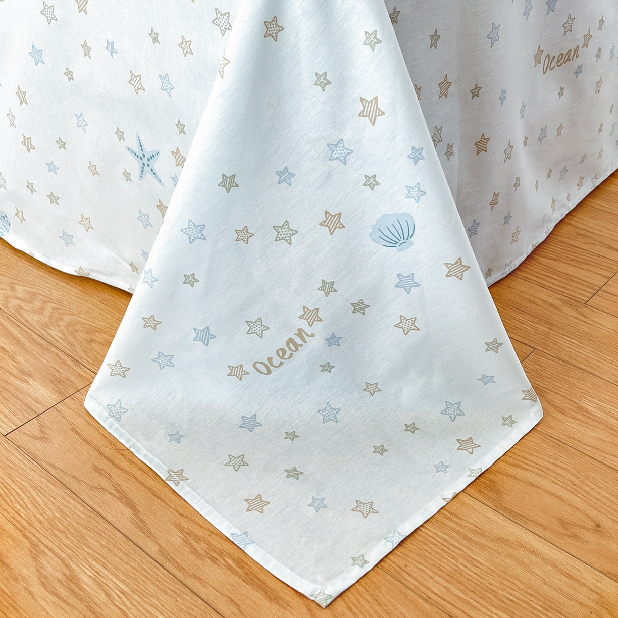 91家纺网 家纺一手货源 找家纺 铭成家纺 2026新款全棉印花小清新单床单（提供买家秀） 贝母星空