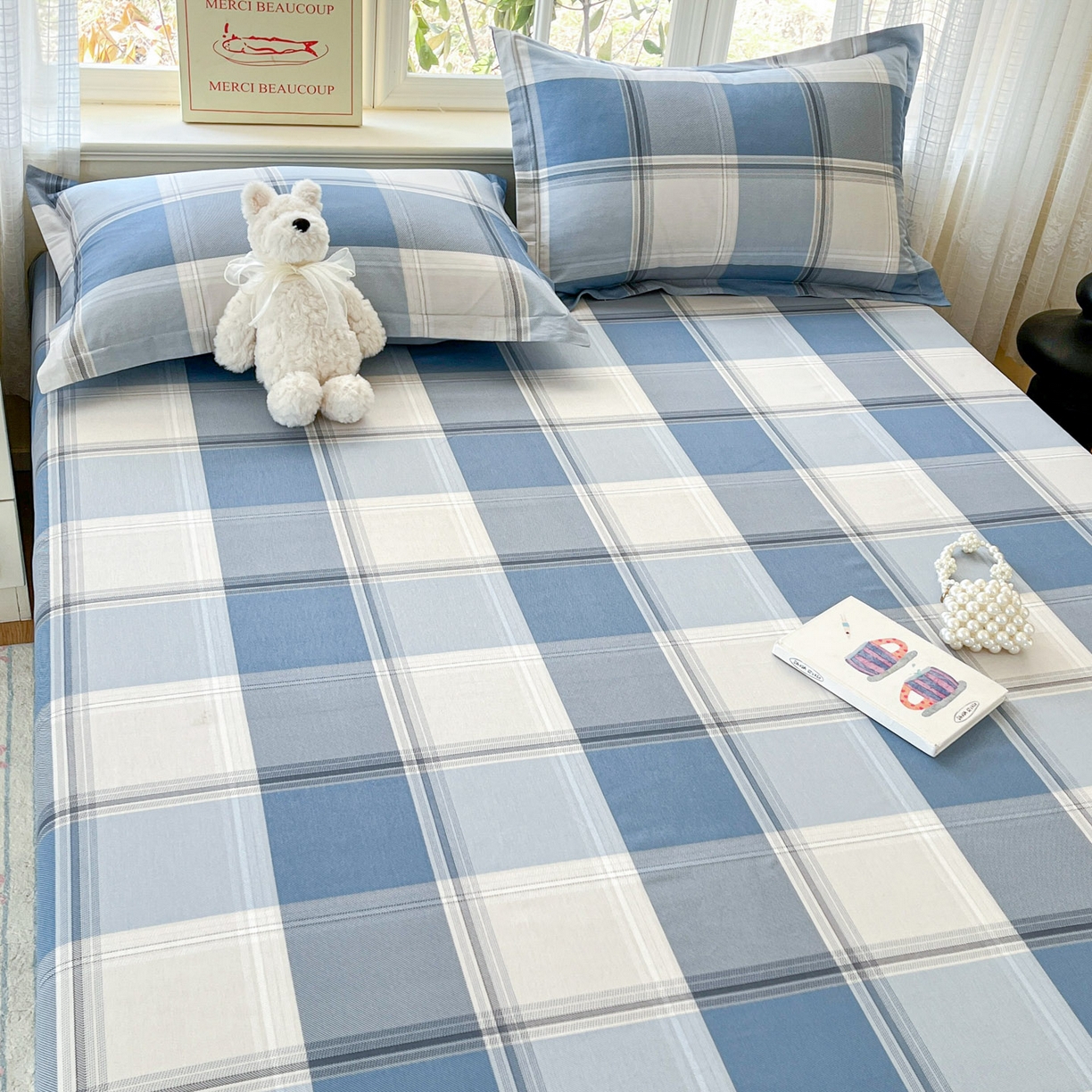 91家纺网 家纺一手货源 找家纺 铭成家纺 2026新款全棉印花小清新单床单（提供买家秀） 卡萨诺