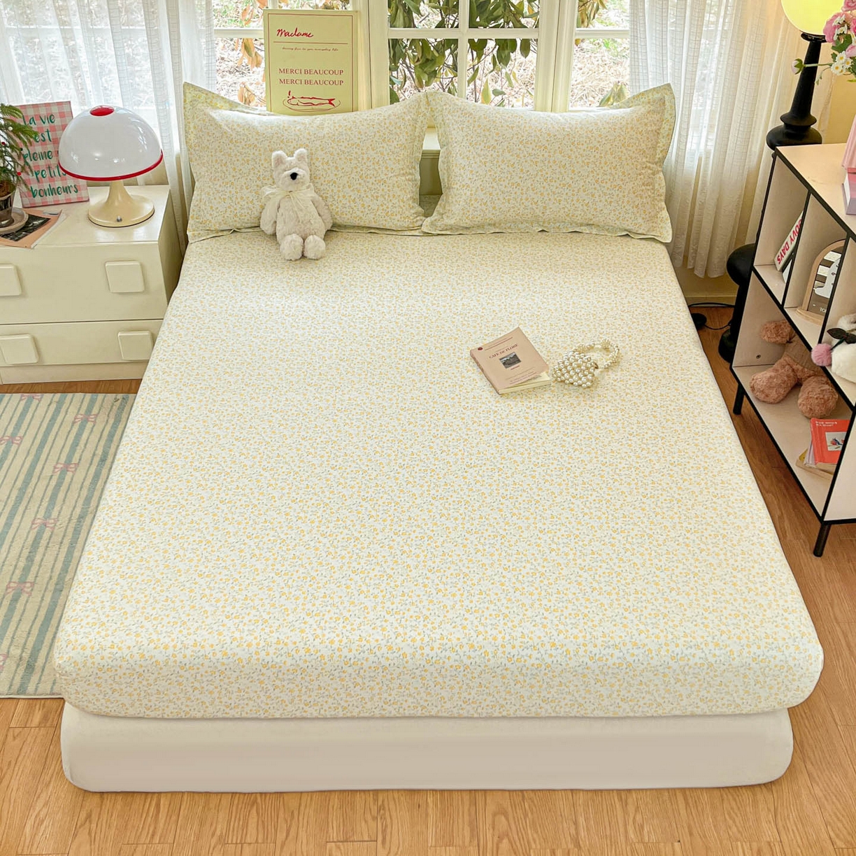 91家纺网 家纺一手货源 找家纺 （总）铭成家纺 2026新款全棉印花小清新单床笠（提供买家秀）