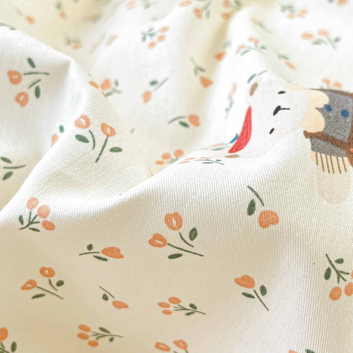 91家纺网 家纺一手货源 找家纺 铭成家纺 2026新款全棉印花小清新单床笠（提供买家秀） 布偶日记