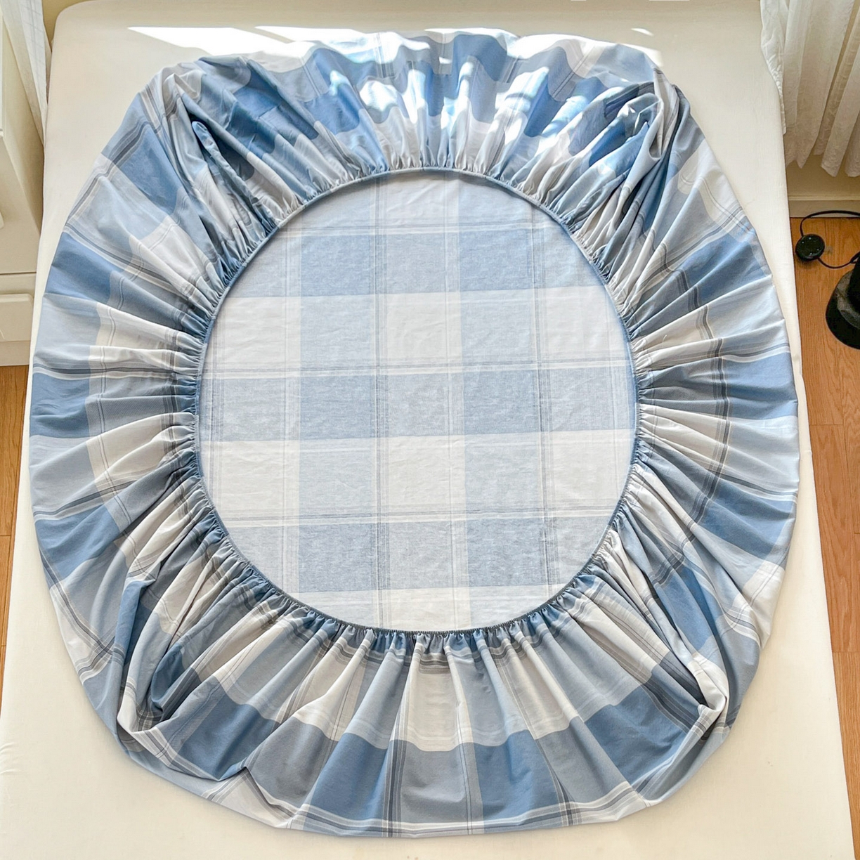 91家纺网 家纺一手货源 找家纺 铭成家纺 2026新款全棉印花小清新单床笠（提供买家秀） 卡萨诺