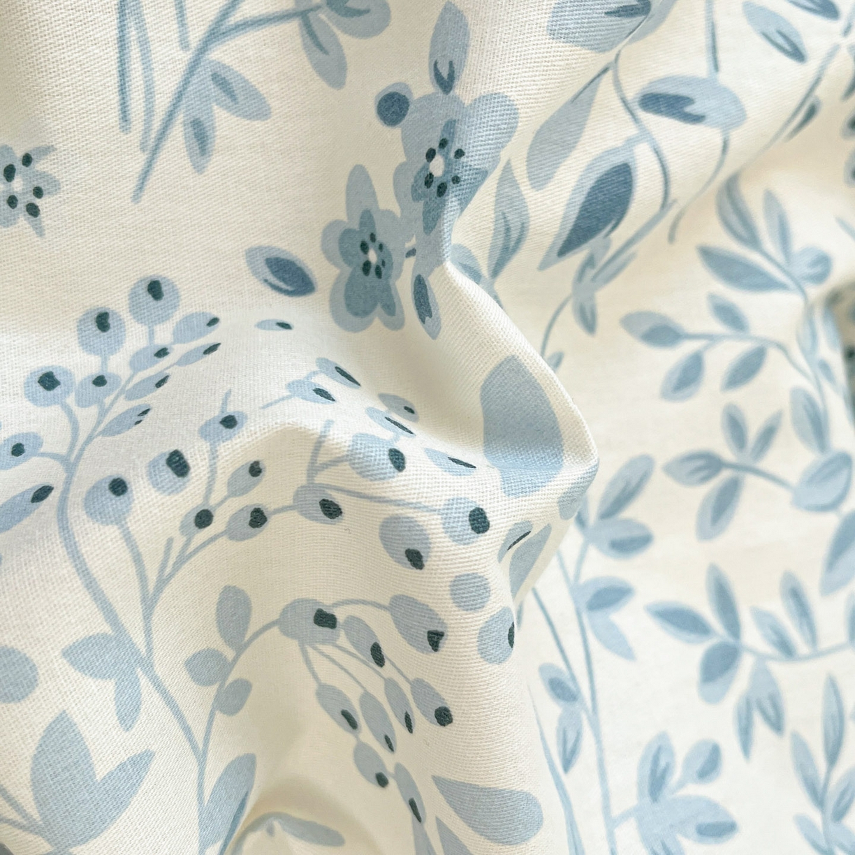 91家纺网 家纺一手货源 找家纺 铭成家纺 2026新款全棉印花小清新单床笠（提供买家秀） 蓝沫