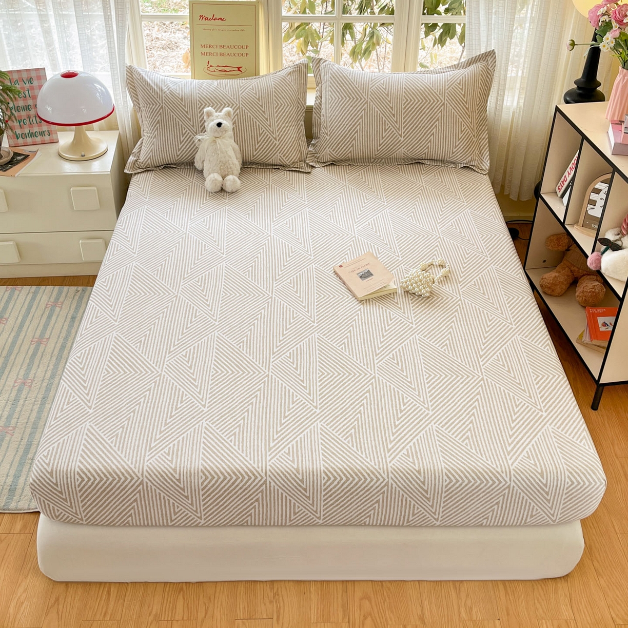 铭成家纺 2026新款全棉印花小清新单床笠（提供买家秀） 卢卡斯