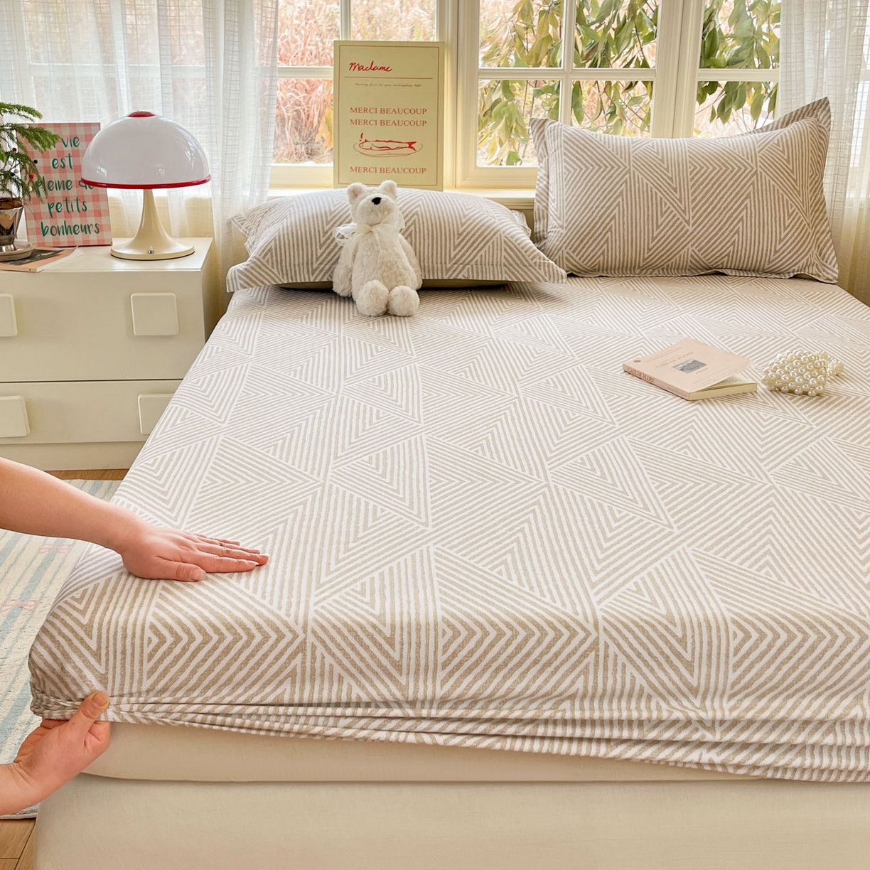 91家纺网 家纺一手货源 找家纺 铭成家纺 2026新款全棉印花小清新单床笠（提供买家秀） 卢卡斯