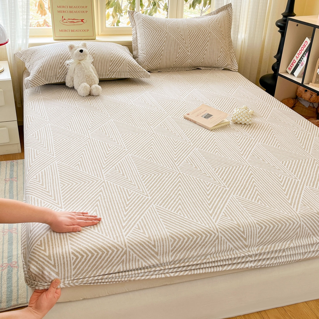 91家纺网 家纺一手货源 找家纺 铭成家纺 2026新款全棉印花小清新单床笠（提供买家秀） 卢卡斯